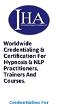 Mobile Screenshot of hypnosiscredentials.com